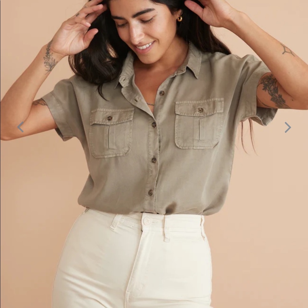 Vintage 90s poly silk feel top